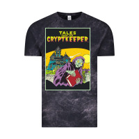Cloud Black Tales From The Cryptkeeper-Figzk Vintage Tee - minhPixels