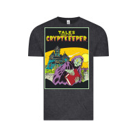 Vintage Black Tales From The Cryptkeeper-Figzk Vintage Tee - minhPixels