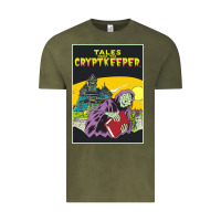 Vintage Olive Tales From The Cryptkeeper-Figzk Vintage Tee - minhPixels