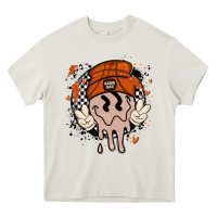Cream basketball game day Heavy Core Tee - MaliasSmallBusiness