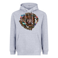 Heather Grey Autism Awareness Baseball Heavyweight Hoodie - CowhideDigitalArt