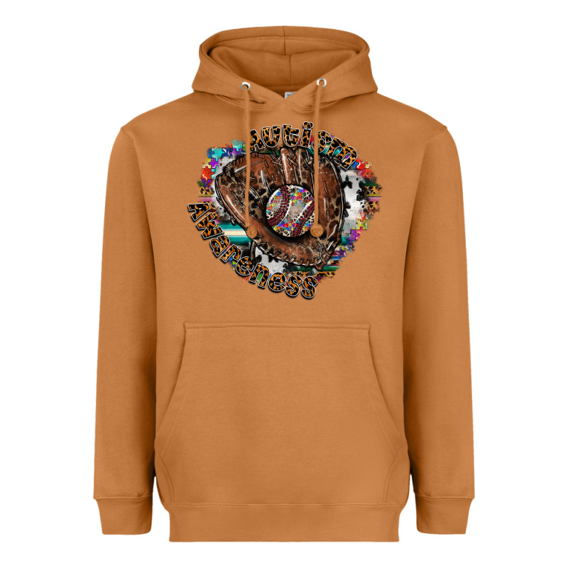 Autism Awareness Baseball Heavyweight Hoodie by CowhideDigitalArt | Teevron