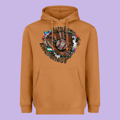 Autism Awareness Baseball Heavyweight Hoodie Designed By Cowhidedigitalart