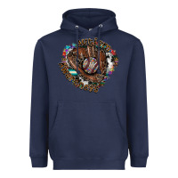 Navy Autism Awareness Baseball Heavyweight Hoodie - CowhideDigitalArt