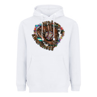 White Autism Awareness Baseball Heavyweight Hoodie - CowhideDigitalArt