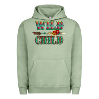 Pigment Oil Green wild chıld serape sunflower and gemstone with arrow Urban Hoodie - Artiststas