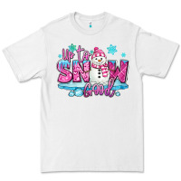 White up to snow good pink christmas winter snowman Premium Tee - MaliasSmallBusiness