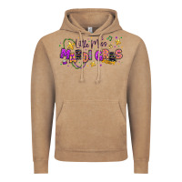 Vintage Coffee little miss mardi gras Vintage Hoodie - texasbilliewilder