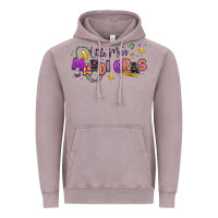 Vintage Zinc little miss mardi gras Vintage Hoodie - texasbilliewilder