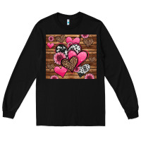 Black valentines day western hearts and sunflowers Long Sleeve Tee - Jasminsmagicworld