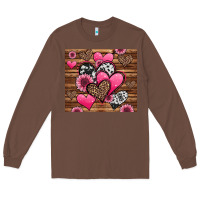 Chestnut valentines day western hearts and sunflowers Long Sleeve Tee - Jasminsmagicworld