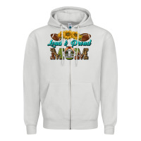 Dove Grey loud and proud mom Zipper Hoodie - BundleAndBundleShop