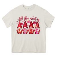 Cream all you need is love Heavy Core Tee - NancyCooperArtShop