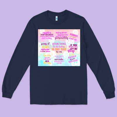A Fun Thing To Do Today Is Not Talk To Me Long Sleeve Tee Designed By Tumblerdesignbyshophia