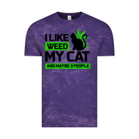 Cloud Purple Cat Weed I Like My Cat Gift Vintage Tee - Bettercallsaul
