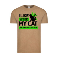 Vintage Coffee Cat Weed I Like My Cat Gift Vintage Tee - Bettercallsaul