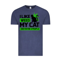 Vintage Denim Cat Weed I Like My Cat Gift Vintage Tee - Bettercallsaul