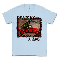 Dusty Blue Christmas Movie Watching Blanket Classic Tee - Bettercallsaul