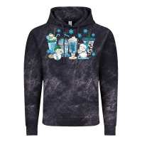 Cloud Black winter snowman coffee cups Vintage Hoodie - texasbilliewilder