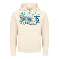 Vintage Artic winter snowman coffee cups Vintage Hoodie - texasbilliewilder