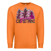 Carrot Merry Christmas pink  trees Premium Sweatshirt - CowhideDigitalArt