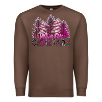Chestnut Merry Christmas pink  trees Premium Sweatshirt - CowhideDigitalArt