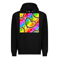 Black Pride lgbtq leopard heart balloons pattern Premium Hoodie - BundleAndBundleShop