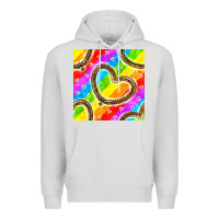 Dove Grey Pride lgbtq leopard heart balloons pattern Premium Hoodie - BundleAndBundleShop