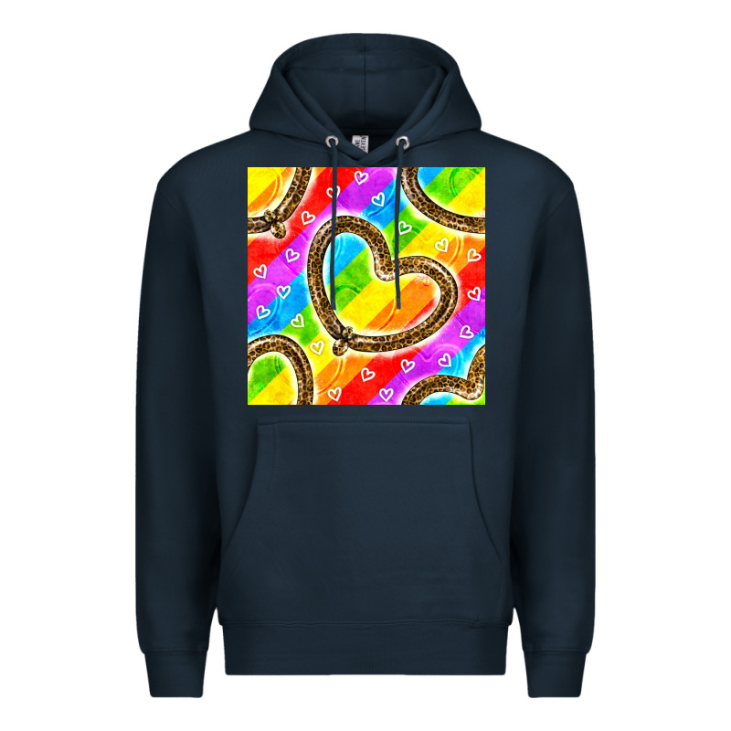 Pride Lgbtq Leopard Heart Balloons Pattern Premium Hoodie by BundleAndBundleShop | Teevron