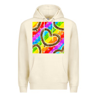 Sandshell Pride lgbtq leopard heart balloons pattern Premium Hoodie - BundleAndBundleShop