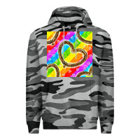 Slate Camo Pride lgbtq leopard heart balloons pattern Premium Hoodie - BundleAndBundleShop
