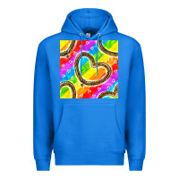 True Royal Pride lgbtq leopard heart balloons pattern Premium Hoodie - BundleAndBundleShop