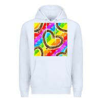 White Pride lgbtq leopard heart balloons pattern Premium Hoodie - BundleAndBundleShop