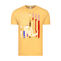 Vintage Mustard b.ra.zi.li.an j.i.u jit.su stars & stripes rank b.j flag shirt Vintage Tee - minhPixels
