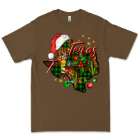 Cacao Christmas Texas map Premium Tee - NancyCooperArtShop