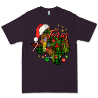 Plum Christmas Texas map Premium Tee - NancyCooperArtShop