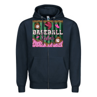 Navy baseball sister tumbler Zipper Hoodie - BundleAndBundleShop