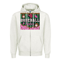 Oatmeal Heather baseball sister tumbler Zipper Hoodie - BundleAndBundleShop