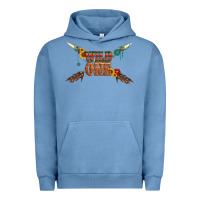 Pigment Pebble Blue wild one with gemstone and sunflower Urban Hoodie - Artiststas
