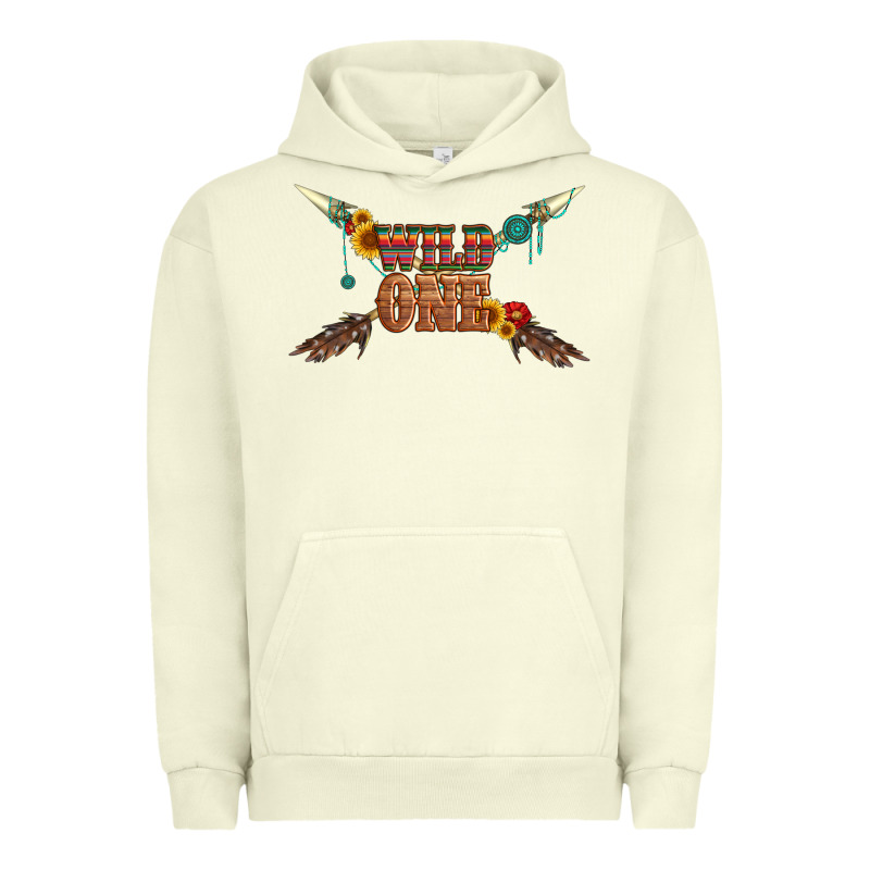 Wild One With Gemstone And Sunflower Urban Hoodie by Artiststas | Teevron