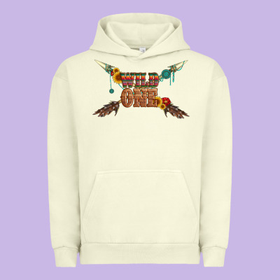 Wild One With Gemstone And Sunflower Urban Hoodie Designed By Artiststas