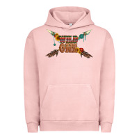 Pigment Salmon wild one with gemstone and sunflower Urban Hoodie - Artiststas