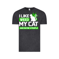 Vintage Black Cat Weed I Like My Cat Gift Vintage Tee - Bettercallsaul