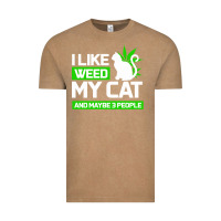 Vintage Coffee Cat Weed I Like My Cat Gift Vintage Tee - Bettercallsaul