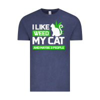 Vintage Denim Cat Weed I Like My Cat Gift Vintage Tee - Bettercallsaul