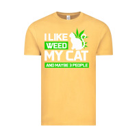 Vintage Mustard Cat Weed I Like My Cat Gift Vintage Tee - Bettercallsaul