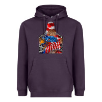 Plum america Heavyweight Hoodie - CowhideDigitalArt