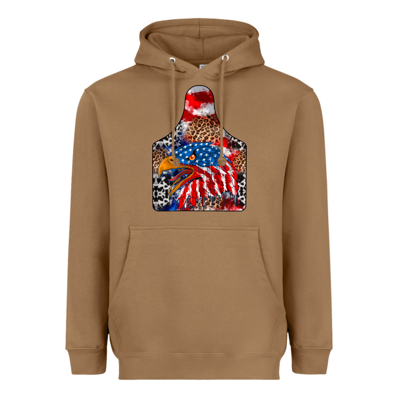 America Heavyweight Hoodie by CowhideDigitalArt | Teevron