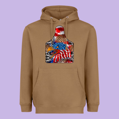America Heavyweight Hoodie Designed By Cowhidedigitalart