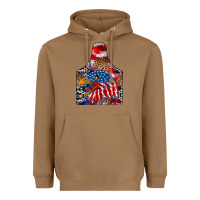 Toasted Coconut america Heavyweight Hoodie - CowhideDigitalArt